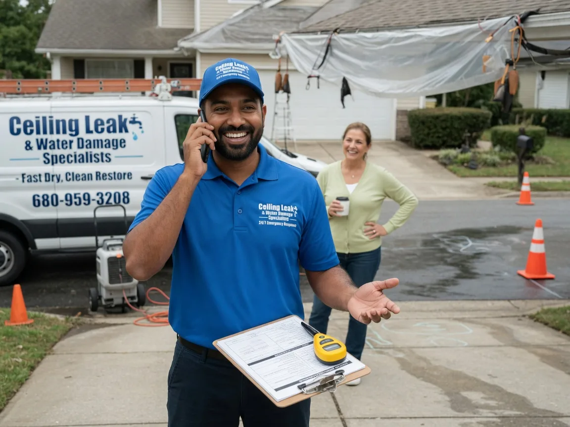 Ceiling Leak Cleanup Lake Nebagamon, WI FAQs